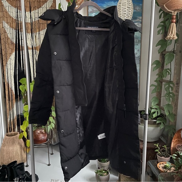 NWOT French Connection Water Resistant Relaxed Fit Pillow Collar Puffer Coat - Picture 8 of 12
